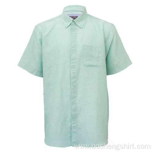 Wholesale Mens Short Sleeve Plus Size Casual Shirts